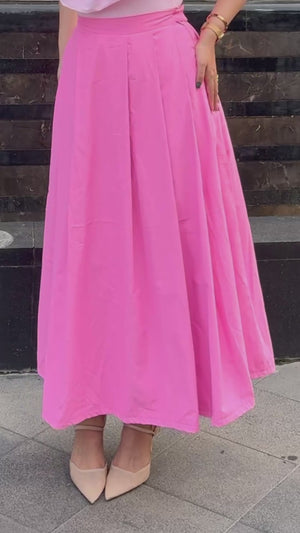 Rooshy pinklicious flared skirt