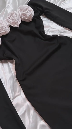 rooshy black gown