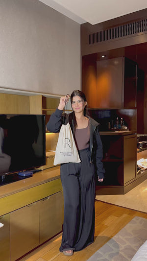 Black Icon Brooch Dress