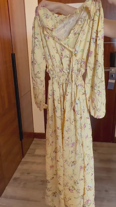 rooshy summer yellow cotton dress