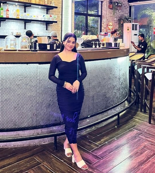 Marinara Black Ruched Dress